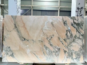 Lastre di marmo rosa affumicato pietra naturale venata di lusso per Villa Hotel progetto controsoffitto, pavimento, rivestimento di parete isola - Product Image 3