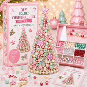 Produit innovant 2026, kit de décoration de sapin de Noël perlé, nouveau modèle, vente en gros - Product Image 3