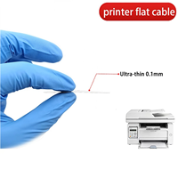 Imprimante de circuits imprimés flexibles QYX personnalisée, pas de 0,5 mm, base en cuivre PI de 35 µm, épaisseur de 0,18 mm, tête d'impression à jet d'encre, fil plat OSP