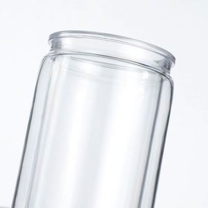 Double Wall Plastic 16oz Acrylic <b>Snow</b> <b>Globe</b> Tumbler with Stickers for DIY Party Use BPA Free Unisex Festive Design - Product Image 4