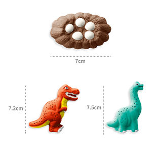 الاطفال ديناصور الجص لوحة يدوية الجص العفن الأشكال الديناصورات اللوحة رسمت مجموعة لعب الجص ديناصور خربش لعبة للأطفال - Product Image 4