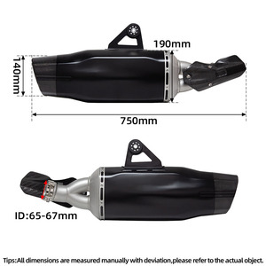 Scarico Moto per <span class=keywords><strong>BMW</strong></span> R1200GS <span class=keywords><strong>Adventure</strong></span> R1250GS Silenziatore 2014-2019 2020-2023 Slip-on R1200 R1250 GS ADV - Product Image 4