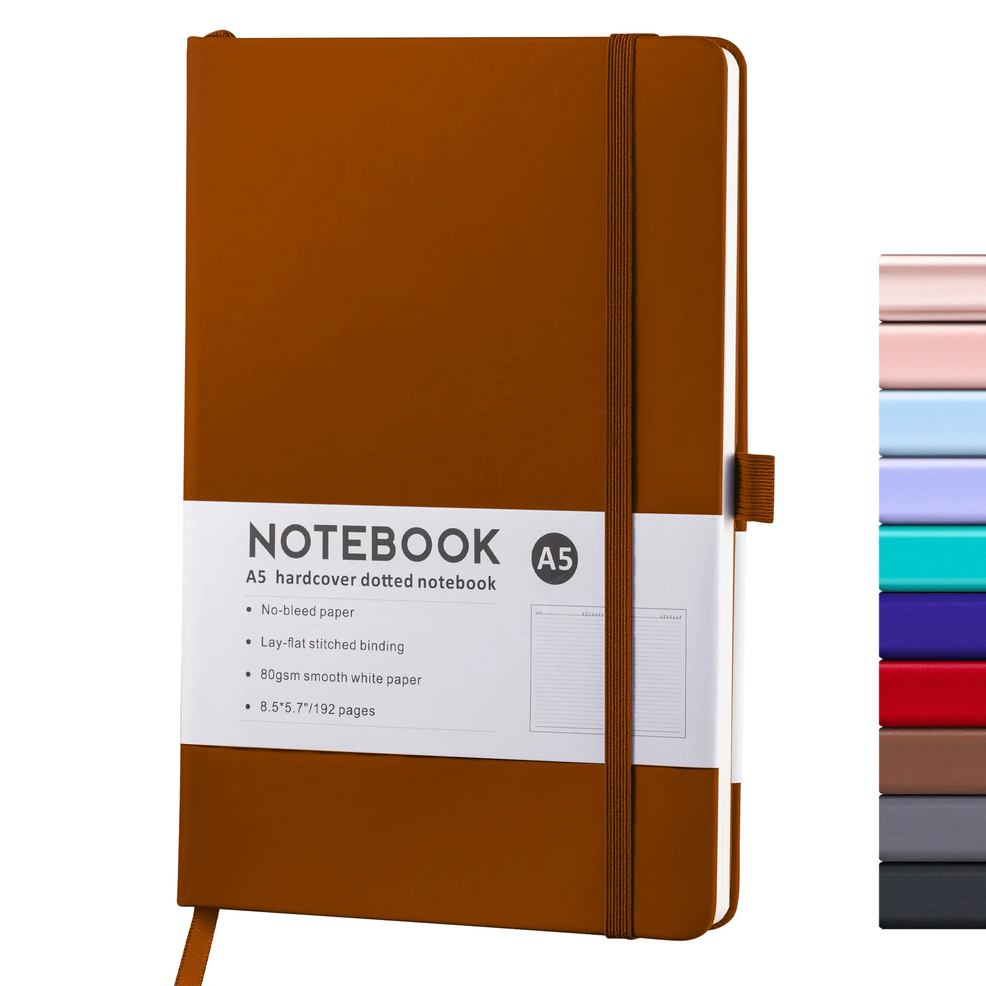 Özelleştirilmiş Hardbound notebooklar B5 A5 A6 Pu lazer kazınmış logosu benzersiz günlüğü planı dizüstü