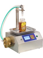 Machine semi-automatique de pesage pour liquides en petites quantités : miel, eau minérale, liqueur, vernis à ongles, huile, jus, bière (avec pompe)