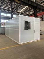 Modern 20ft prefabrik çelik ev düz paketi emlak minik modüler yaşam konteyneri ev katlanabilir ev modüler ev