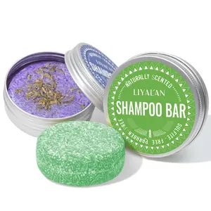 Atacado Natural Lavanda Shampoo Sólido e Condicionador Bar Cabelo Suave Nourish Mint Shampoo Bar