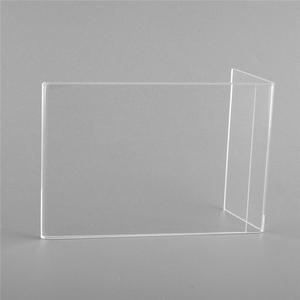 10 Stk. A5 transparentes Menü Desktop-Zahlthalter Schild-Vorführständer kleines Schild Preiskarte Werbeflytt Posthalter - Product Image 2