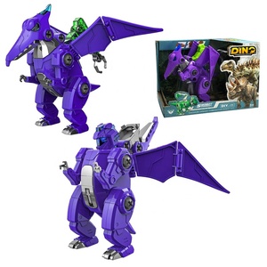 Giocattoli di assemblaggio DIY personalizzati trasformazionali di assemblaggio di dinosauri <span class=keywords><strong>giochi</strong></span> di ingegneria dei veicoli per ragazzi e giocattoli educativi - Product Image 1