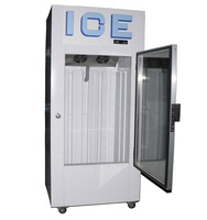 Réfrigérateur vertical avec porte vitrée, vitrine réfrigérée commerciale, système de refroidissement par ventilateur pour usage intérieur