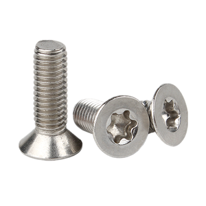 M1.4 M1.6 M2 M3 M4 M6 M8 thép không gỉ 304 phẳng chìm đầu Torx chống trộm vít - Product Image 1
