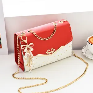 2023 Wholesale Trending Pu Leather Lady Hand Bags Women Handbags With Pearls