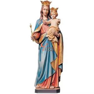 Scultura Personalizzata in Resina e Fibra <span class=keywords><strong>di</strong></span> Vetro a Grandezza Naturale della Vergine <span class=keywords><strong>Maria</strong></span> con Bambino <span class=keywords><strong>Gesù</strong></span> - Product Image 1