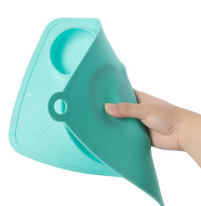 Ensemble d'assiettes à manger en silicone Disney Cartoon pour enfants Helloween Christmas Birthday School Home avec <span class=keywords><strong>Mickey</strong></span> Minnie en rose vert pour bébé - Product Image 6