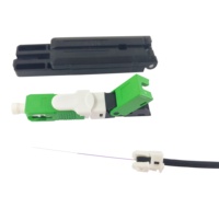 Konektor Serat Optik Single Mode Cepat SC/UPC SC/APC Model E untuk Kabel Drop FTTH