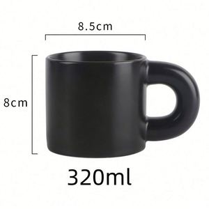 Tasses à café et à thé en céramique avec grande poignée mignonne et originale pour femmes et hommes, ensemble de tasses pour la maison et le bureau - Product Image 4