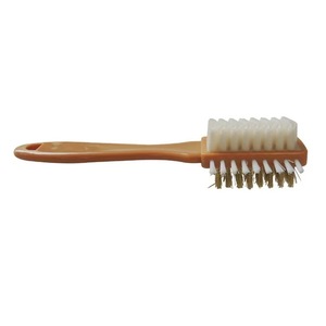 Three Hui Shoe <b>Brush</b> 2 Pcs Nylon Bristles Plastic Handle For <b>Suede</b> Leather Cleaning - Product Image 2