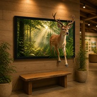 Pantalla LCD 3D Interactiva sin Gafas, Pantalla Inteligente de 65 Pulgadas para Interiores, Pantalla Publicitaria de Gran Tamaño para Uso Comercial, Museos y Exposiciones