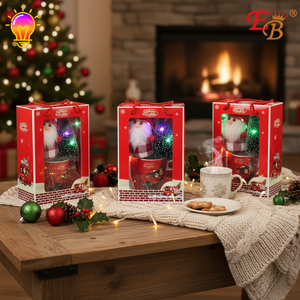 6.8 \ "X10 \" X4 \ "Set di tazze in ceramica di Natale con luce 36 pz/c Set di tazze in ceramica di Natale - Product Image 4