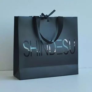 Customized Luxury Famous Brand Packaging Paper Bag Cardboard with <b>Ribbon</b> Handle Printed Logo Coated <b>Gift</b> Shopping Bag - Product Image 2