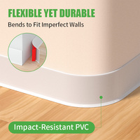 Plinthe cache-câbles en PVC à prix direct usine – Auto-adhésive pour dissimuler les fils – 5-15 cm – Anti-âge – Pour murs de maison et de bureau