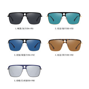 VASHAP piloto de 3337 gafas de sol UV400 metal vintage mujeres hombres gafas de sol retro plana polarizada tonos - Product Image 2