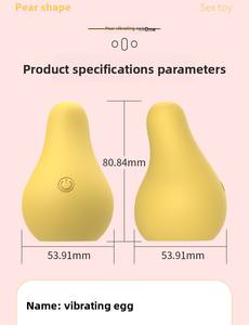 Nuevo diseño fruta amarilla vibrador Magon limón vibradores huevo masturbación próstata masajeador de senos estimulador de clítoris juguetes sexuales - Product Image 6