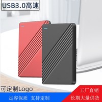Hard Drive Eksternal Portabel Plastik Baru PCTEKCO dengan Kustomisasi Logo, Antarmuka USB 3.0, Kapasitas Penyimpanan 500GB/1TB/2TB