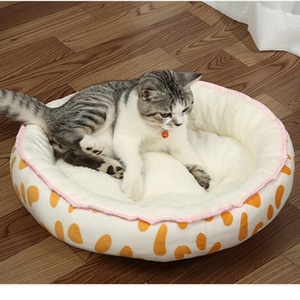 Lit rond réversible pour chien pour <span class=keywords><strong>appartement</strong></span>, lit double face pour chat pour petits espaces - Product Image 4