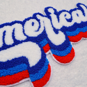 Wholesale Big New York Embroidered America Letter Towel Patch Independence Day Mini Flag Patches Usa Stock - Product Image 3