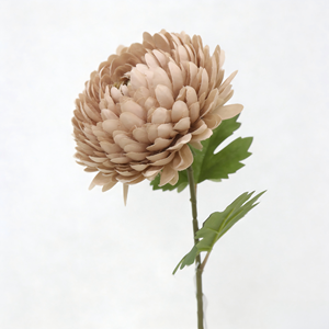 Flores Artificiales de Seda, Rama de Crisantemo con Hojas Verdes, Tallo de Crisantemo Grande Artificial para Arreglos Florales - Product Image 5