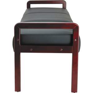 Banco de Recepción Alera Serie ALE WL, 65 3/4 X 22 1/4 X 22 7/8, Negro/Mogoní, para Centro Comercial, Escuela, Oficina, Banco - Product Image 5