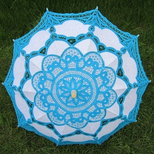 Самый популярный свадебный кружевной хлопковый Зонтик для свадьбы - Product Image 6