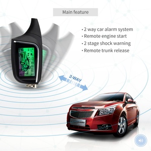EASYGUARD EC205 2 Way LCD Pager Display <b>Remote</b> Engine Start Shock Alarm Warning <b>Remote</b> Start Car Alarm System - Product Image 5