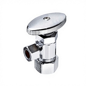 Valvola a Sfera Angolare in Ottone Cromato con Connessione Manuale PEX per Uso Idrico - Product Image 5