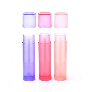 Vente en gros de tubes de baume à lèvres miniatures de 5 ml, contenants en plastique PP de 5 g pour rouge à lèvres avec bouchon à vis, impression de logo personnalisée - Product Image 2