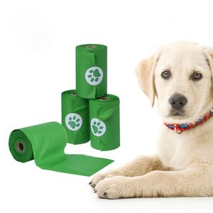 <b>Compostable</b> Disposable Custom Printed Eco Friendly Black Trash Garbage Pet Dog Waste Poop Poo <b>Bag</b> for Dogs - Product Image 1
