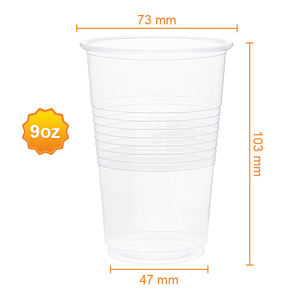 <span class=keywords><strong>Amazon</strong></span> Basics Petits gobelets jetables en <span class=keywords><strong>plastique</strong></span> transparent à paroi unique, 9oz, 100 unités pour boisson, café, jus, thé et soda - Product Image 5
