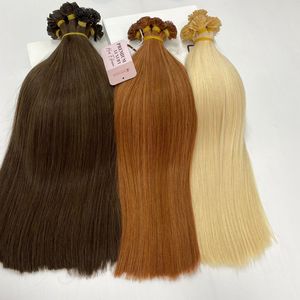 Luxury Double Drawn Virgin Human Hair <b>Extensions</b> Flat <b>Tip</b> <b>K</b> <b>Tip</b> Pre Bonded Remy Hair 100% Human Hair <b>Extensions</b> Hot Sell 2026 - Product Image 1
