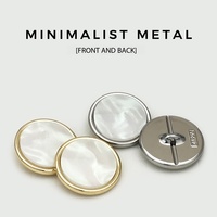 Vielseitige Zweiteilige Flache Metallknöpfe für Hemden, Anzüge, Damenmäntel, Trenchcoats, Jacken, Dekorative Knöpfe