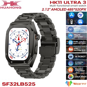 <span class=keywords><strong>Smartwatch</strong></span> Hk11 Ultra 3 2025 con Schermo AMOLED Gen <span class=keywords><strong>5</strong></span>, Doppi Cinturini, Aggiornamento Hk10 Ultra 3 Max, Hk 11 Pro, Smart <span class=keywords><strong>Watch</strong></span> Ultra3 - Product Image 1