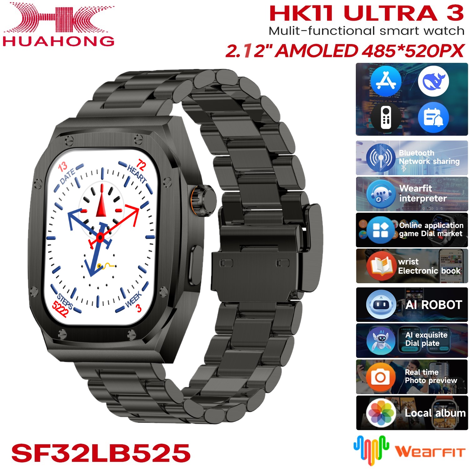 Kiwitime HK10 Ultra 3 Max 2.02 Amoled Ekran G-Sensörü Fiyatı