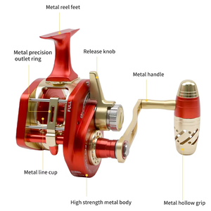 Moulinet de pêche en eau salée Slow Jigging Reel High Speed Gear Ratio 6.3:1 Overhead Wheel Boat Fishing Jigs <span class=keywords><strong>Master</strong></span> Conventional Reel - Product Image 2