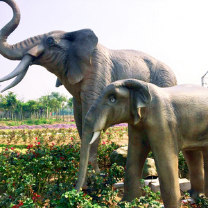Parque zoológico decoración simulación elefante Animal familia modelo robótico Animatronic modelos animales - Product Image 1