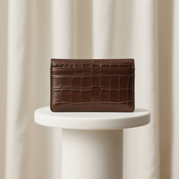Hersteller OEM Hochwertige Echtleder-Geldbörse mit Krokodilmuster Vintage Kurze Münzbörse Herren-Bifold-Geldbörse