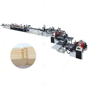 Pine Wood Jointing Finger Joint Machine Motor Driven Infinite Length Wood Semi-Automatic Finger Jointing Line