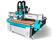 Routeur cnc 3d à double tête, machine de sculpture du bois