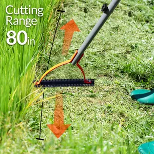 Cortador de hierba con hoja afilada dentada de doble filo, látigo Manual para hierba, herramientas de jardín para deshierbe, deshierbe Manual de jardín