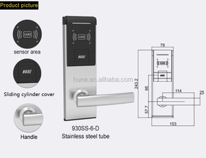 Hune SIM כרטיס טלפון נייד בקרת Gsm דלת מנעול מערכת ניהול מלון מערכת נעילה חשמלית - Product Image 6