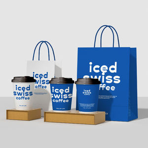 クラフト紙袋カスタム生分解性ショッピングコーヒーショップベーキングショップ用 - Product Image 4