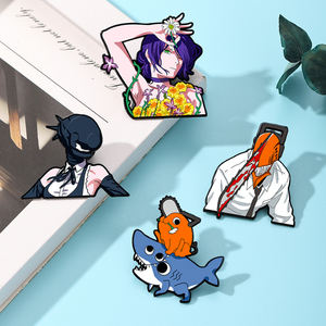 Emaille zinklegering anime-stijl schattig cartoonfiguur pin-stijlvolle badge verzamelbaar cadeau voor anime-enthousiasten & kledingdecoratie - Product Image 5